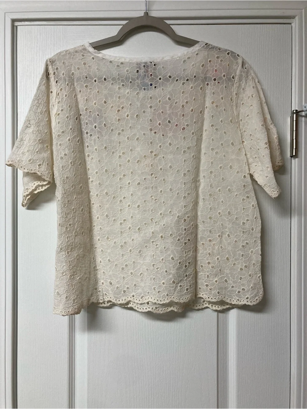 Johnny Was Cream Floral Top - Picture 2 of 9